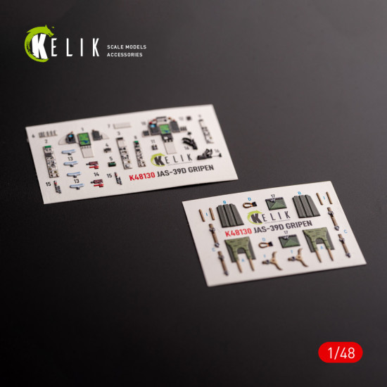 Kelik K48130 1/48 Jas-39 D Interior 3d Decals For Italeri Kelik K48130 1/48 Jas-39 D Interior 3d Decals For Italeri