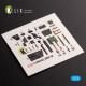 Kelik K72178 1/72 Mirage 2000-5f - Interior 3d Decals For Modelsvit Kit Kelik K72178 1/72 Mirage 2000-5f - Interior 3d Decals For Modelsvit Kit