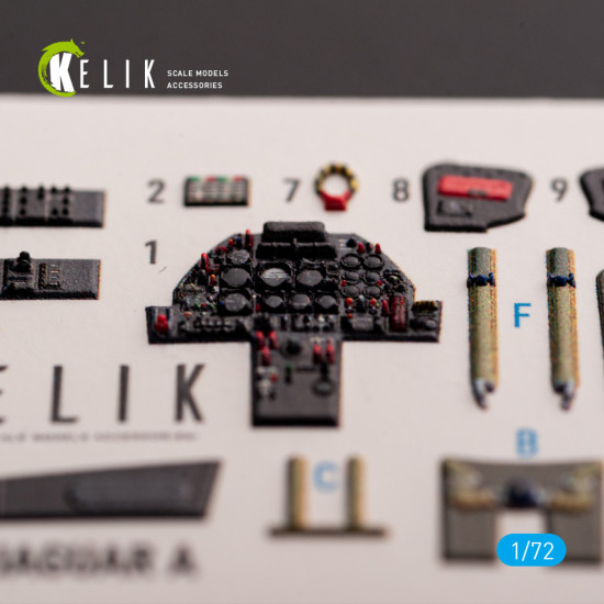 Kelik K72179 1/72 Jaguar A Interior 3d Decals For Hobbyboss Kit Kelik K72179 1/72 Jaguar A Interior 3d Decals For Hobbyboss Kit