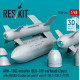 Reskit Rs48-0544 1/48 Agm-130c Missiles 2pcs Blu-109 Warhead With An/Axq-14 Data Link Pod 1pcs F-16i F-15e F-111f 3d Printed Reskit Rs48-0544 1/48 Agm-130c Missiles 2pcs Blu-109 Warhead With An/Axq-14 Data Link Pod 1pcs F-16i F-15e F-111f 3d Printed