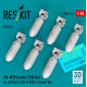 Reskit Rs48-0546 1/48 An-m58 Bombs 6pcs 500 Lbs For All Usaf Raf Of Ww2 Korean War 3d Printed Reskit Rs48-0546 1/48 An-m58 Bombs 6pcs 500 Lbs For All Usaf Raf Of Ww2 Korean War 3d Printed