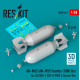 Reskit Rs48-0547 1/48 An-m65 An-m59 Bombs 2pcs 1000 Lbs For All Usaf Raf Of Ww2 Korean War 3d Printed Reskit Rs48-0547 1/48 An-m65 An-m59 Bombs 2pcs 1000 Lbs For All Usaf Raf Of Ww2 Korean War 3d Printed