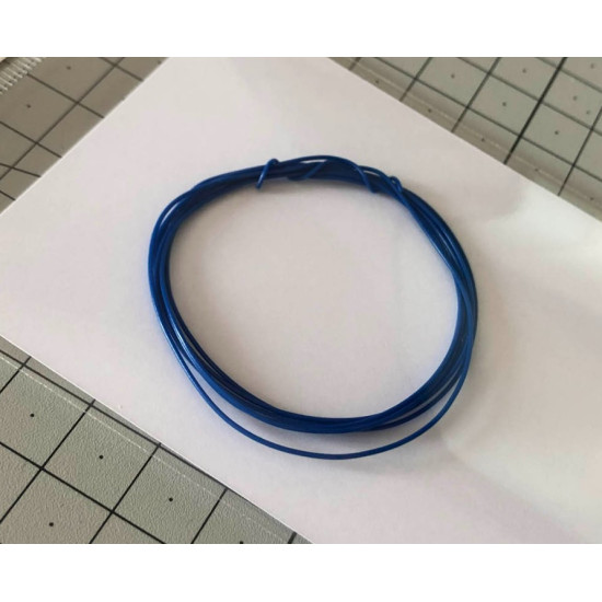 Mf-zone Po4 1/24 Flexible Wires 0,55mm / 1m Blue Mf-zone Po4 1/24 Flexible Wires 0,55mm / 1m Blue