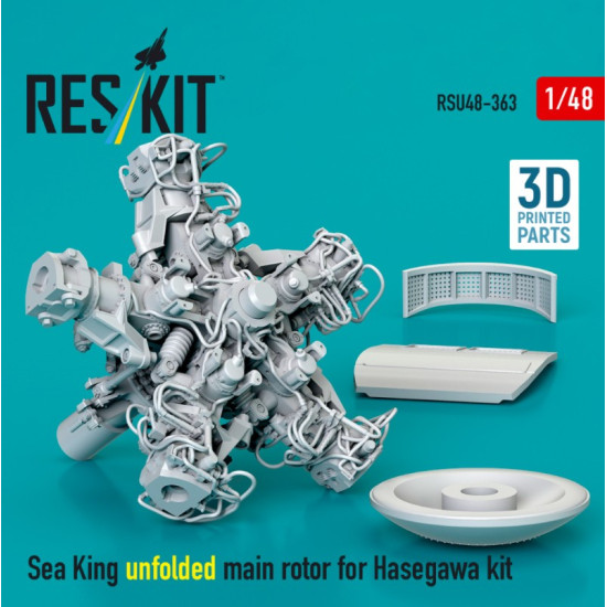 Reskit Rsu48-0363 1/48 Sea King Unfolded Main Rotor For Hasegawa Kit 3d Printed Reskit Rsu48-0363 1/48 Sea King Unfolded Main Rotor For Hasegawa Kit 3d Printed