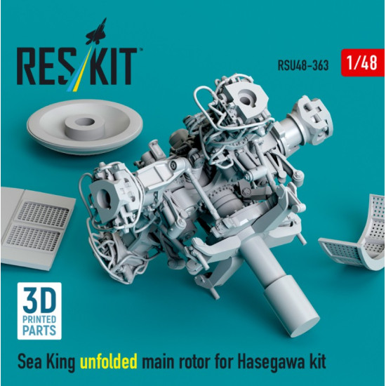 Reskit Rsu48-0363 1/48 Sea King Unfolded Main Rotor For Hasegawa Kit 3d Printed Reskit Rsu48-0363 1/48 Sea King Unfolded Main Rotor For Hasegawa Kit 3d Printed