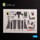 Kelik K72191 1/72 F-1 Support Fighter - Interior 3d Decals For Platz Kit