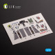 Kelik K72191 1/72 F-1 Support Fighter - Interior 3d Decals For Platz Kit