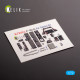 Kelik K72194 1/72 F-84g Thunderjet - Interior 3d Decals For Tamiya Kit