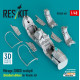 Reskit Rsu48-0461 1/48 Mirage 2000d Cockpit Detailed Edition For Kinetic Kit 3d Printed Reskit Rsu48-0461 1/48 Mirage 2000d Cockpit Detailed Edition For Kinetic Kit 3d Printed
