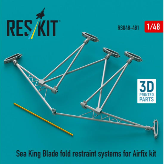 Reskit Rsu48-0481 1/48 Sea King Blade Fold Restraint Systems For Airfix Kit 3d Printed Reskit Rsu48-0481 1/48 Sea King Blade Fold Restraint Systems For Airfix Kit 3d Printed