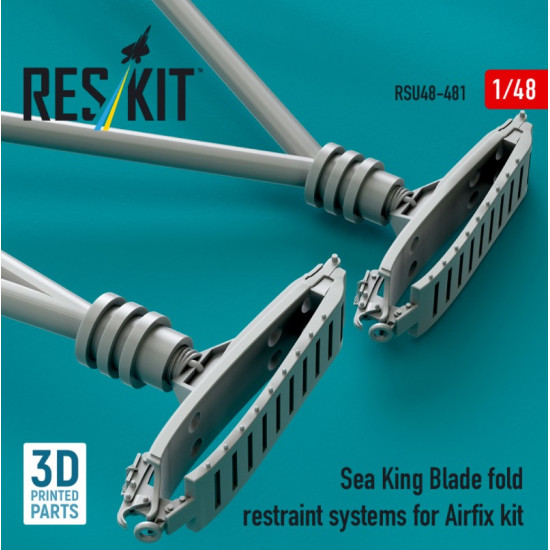Reskit Rsu48-0481 1/48 Sea King Blade Fold Restraint Systems For Airfix Kit 3d Printed Reskit Rsu48-0481 1/48 Sea King Blade Fold Restraint Systems For Airfix Kit 3d Printed