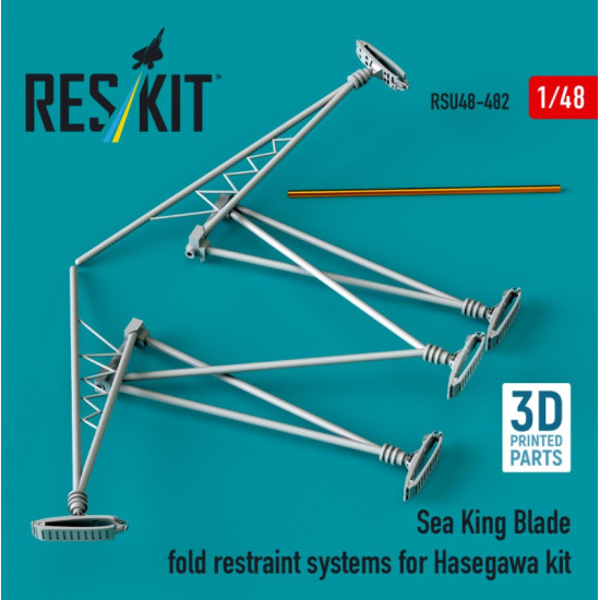 Reskit Rsu48-0482 1/48 Sea King Blade Fold Restraint Systems For Hasegawa Kit 3d Printed Reskit Rsu48-0482 1/48 Sea King Blade Fold Restraint Systems For Hasegawa Kit 3d Printed