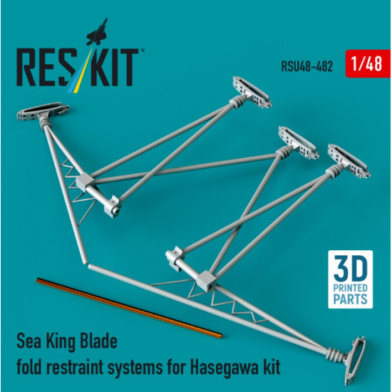 Reskit Rsu48-0482 1/48 Sea King Blade Fold Restraint Systems For Hasegawa Kit 3d Printed Reskit Rsu48-0482 1/48 Sea King Blade Fold Restraint Systems For Hasegawa Kit 3d Printed