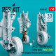 Reskit Rsu48-0497 1/48 A-10 Thunderbolt 2 Landing Gears Early Late With Weighted Wheels Set For Academy Kit Metal 3d Printed Reskit Rsu48-0497 1/48 A-10 Thunderbolt 2 Landing Gears Early Late With Weighted Wheels Set For Academy Kit Metal 3d Printed