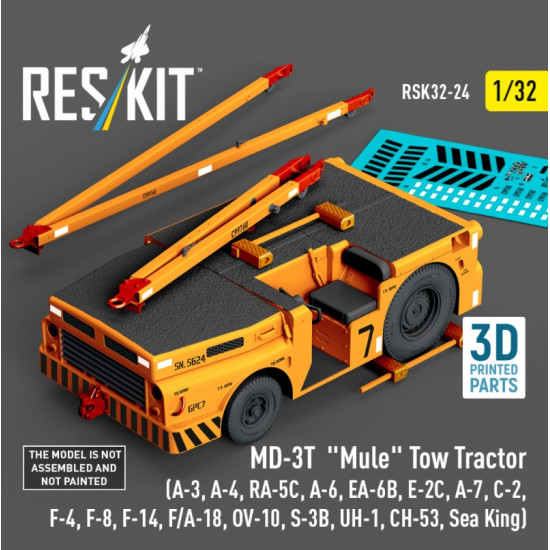 Reskit Rsk32-0024 1/32 Md-3t Mule Tow Tractor A-3 A-4 Ra-5c A-6 Ea-6b E-2c A-7 C-2 F-4 F-8 F-14 F/A-18 Ov-10 S-3b Uh-1 Ch-53 Sea King 3d Printed Model Kit Reskit Rsk32-0024 1/32 Md-3t Mule Tow Tractor A-3 A-4 Ra-5c A-6 Ea-6b E-2c A-7 C-2 F-4 F-8 F-14 F/A-18 Ov-10 S-3b Uh-1 Ch-53 Sea King 3d Printed Model Kit