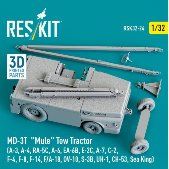 Reskit Rsk32-0024 1/32 Md-3t Mule Tow Tractor A-3 A-4 Ra-5c A-6 Ea-6b E-2c A-7 C-2 F-4 F-8 F-14 F/A-18 Ov-10 S-3b Uh-1 Ch-53 Sea King 3d Printed Model Kit Reskit Rsk32-0024 1/32 Md-3t Mule Tow Tractor A-3 A-4 Ra-5c A-6 Ea-6b E-2c A-7 C-2 F-4 F-8 F-14 F/A-18 Ov-10 S-3b Uh-1 Ch-53 Sea King 3d Printed Model Kit
