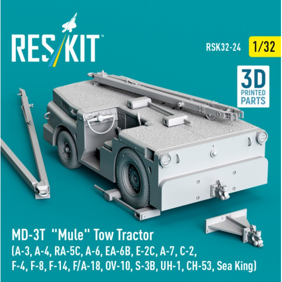 Reskit Rsk32-0024 1/32 Md-3t Mule Tow Tractor A-3 A-4 Ra-5c A-6 Ea-6b E-2c A-7 C-2 F-4 F-8 F-14 F/A-18 Ov-10 S-3b Uh-1 Ch-53 Sea King 3d Printed Model Kit Reskit Rsk32-0024 1/32 Md-3t Mule Tow Tractor A-3 A-4 Ra-5c A-6 Ea-6b E-2c A-7 C-2 F-4 F-8 F-14 F/A-18 Ov-10 S-3b Uh-1 Ch-53 Sea King 3d Printed Model Kit