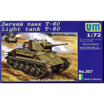 T-80 Soviet Light Tank 45mm Gun + 7.62mm MG WWII 1/72 UM 307