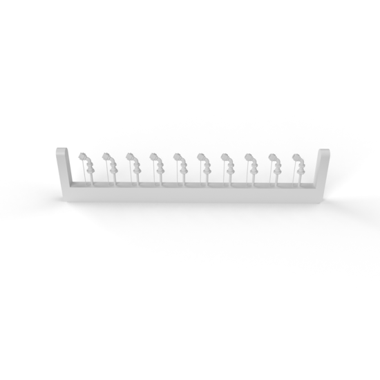 Mf-zone P35 1/24 Hose Connectors 60 / 0.5 Mm 10 Pcs 3d Print