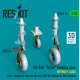 Reskit Rsu35-0074 1/35 Ch-54a Tarhe Landing Gear Without Load With Weighted Wheels Set For Icm Kit Metal 3d Printed Reskit Rsu35-0074 1/35 Ch-54a Tarhe Landing Gear Without Load With Weighted Wheels Set For Icm Kit Metal 3d Printed