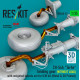 Reskit Rsu35-0074 1/35 Ch-54a Tarhe Landing Gear Without Load With Weighted Wheels Set For Icm Kit Metal 3d Printed Reskit Rsu35-0074 1/35 Ch-54a Tarhe Landing Gear Without Load With Weighted Wheels Set For Icm Kit Metal 3d Printed