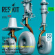Reskit Rsu35-0075 1/35 Ch-54a Tarhe Landing Gear Medium Load M-121 Bomb And Other With Weighted Wheels Set For Icm Kit Metal 3d Printed Reskit Rsu35-0075 1/35 Ch-54a Tarhe Landing Gear Medium Load M-121 Bomb And Other With Weighted Wheels Set For Icm Kit Metal 3d Printed
