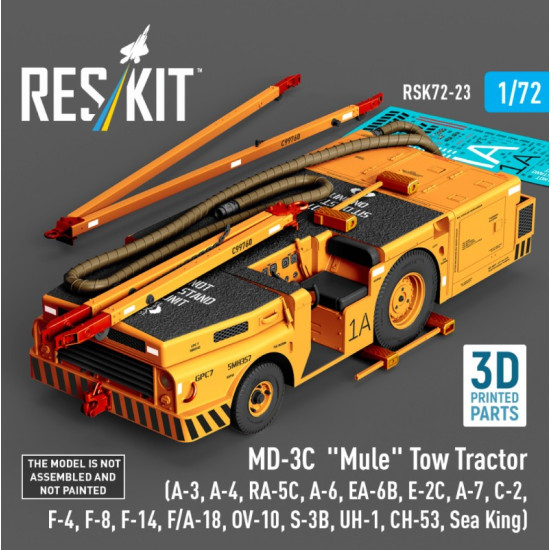 Reskit Rsk72-0023 1/72 Md-3c Mule Tow Tractor A-3 A-4 Ra-5c A-6 Ea-6b E-2c A-7 C-2 F-4 F-8 F-14 F/A-18 Ov-10 S-3b Uh-1 Ch-53 Sea King 3d Printed Model Kit Reskit Rsk72-0023 1/72 Md-3c Mule Tow Tractor A-3 A-4 Ra-5c A-6 Ea-6b E-2c A-7 C-2 F-4 F-8 F-14 F/A-18 Ov-10 S-3b Uh-1 Ch-53 Sea King 3d Printed Model Kit