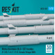 Reskit Rs72-0507 1/72 Matra Durandal Blu-107 Bombs 4pcs F-15e F-16 F-111e Tornado Mirage 2000 3d Printed