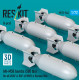 Reskit Rs72-0546 1/72 An-m58 Bombs 500 Lbs For All Usaf Raf Of Ww2 Korean War 6 Pcs 3d Printed Reskit Rs72-0546 1/72 An-m58 Bombs 500 Lbs For All Usaf Raf Of Ww2 Korean War 6 Pcs 3d Printed