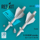Reskit Rs72-0574 1/72 R-98 Mr/Mt Missiles 2pcs Su-11 Su-15 Yak-28 3d Printed