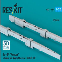 Reskit Rs72-0587 1/72 Su-24 Fencer Adapter For Storm Shadow / Scalp-eg 2 Pcs 3d Printed