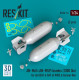Reskit Rs24-0014 1/24 An-m65 An-m59 Bombs 1000 Lbs For All Usaf Raf Of Ww2 Korean War 2 Pcs 3d Printed