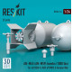 Reskit Rs24-0014 1/24 An-m65 An-m59 Bombs 1000 Lbs For All Usaf Raf Of Ww2 Korean War 2 Pcs 3d Printed