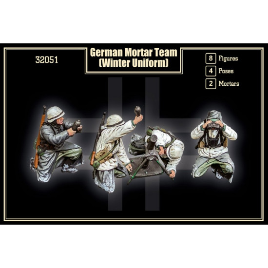 Mars Figures 32051 1/32 German Mortar Team Winter Uniform Mars Figures 32051 1/32 German Mortar Team Winter Uniform