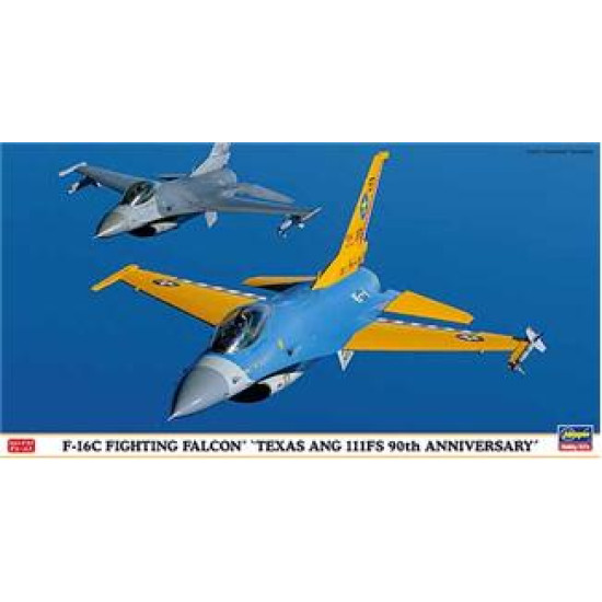 F-16C Fighting Falcon Texas Ang 111FS 90th Anniversary 1/48 Hasegawa 09811