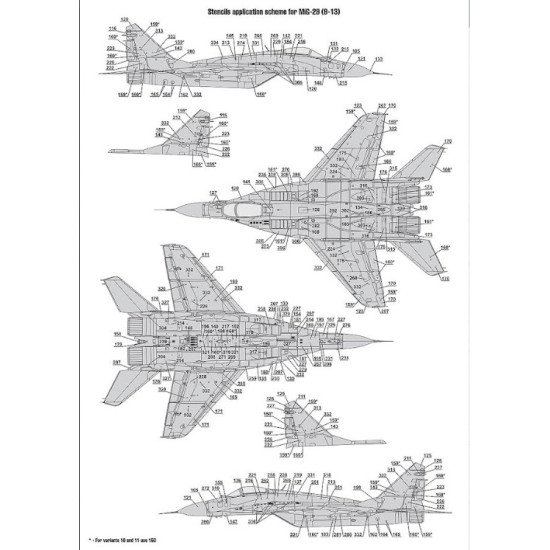 Foxbot 72-062 1/72 Decals Stencils For Mikoyan Mig-29 9-12 9-13 9-51 Foxbot 72-062 1/72 Decals Stencils For Mikoyan Mig-29 9-12 9-13 9-51
