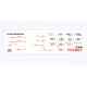 Foxbot 48-088 1/48 Decals Stencils For S-24 Rockets With Death Wishes Ukrainian Air Forces