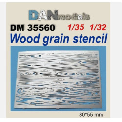 Dan Models 35560 1/35 Wood Grain Stencil 80/55mm