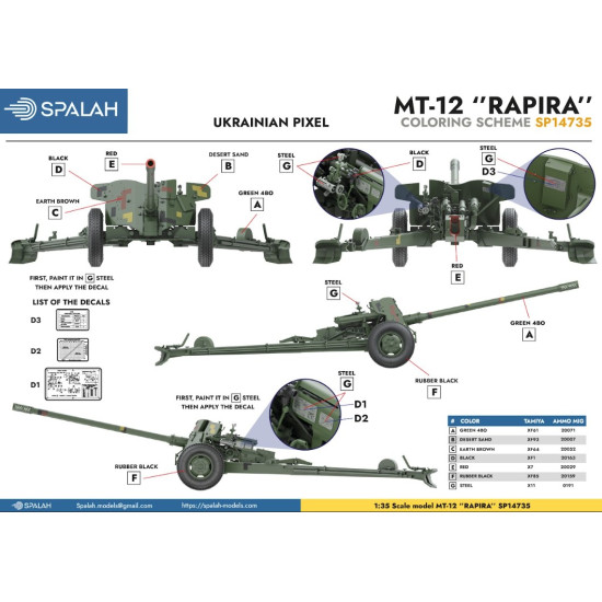 Spalah 14735 1/35 Scale Model Mt-12 Rapira Resin Model Spalah 14735 1/35 Scale Model Mt-12 Rapira Resin Model