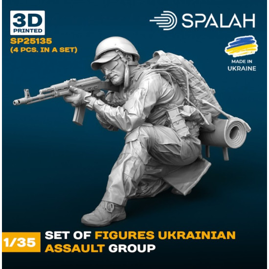Spalah 25135 1/35 Set Of Figures Ukrainian Assault Group Resin Model Spalah 25135 1/35 Set Of Figures Ukrainian Assault Group Resin Model