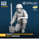 Spalah 25435 1/35 Figure Soldier With A Shovel Resin Model
