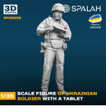 Spalah 25535 1/35 Figure Ukrainian Soldier With A Tablet 3d Printing