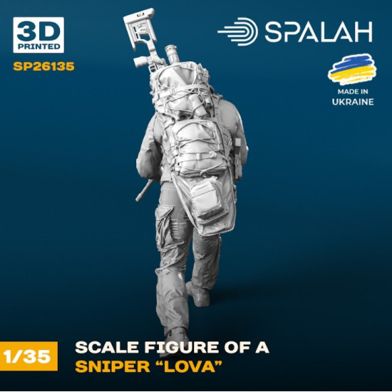 Spalah 26135 1/35 Figure Sniper Lova Resin Model Spalah 26135 1/35 Figure Sniper Lova Resin Model