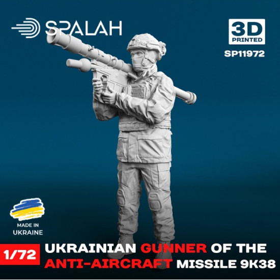 Spalah 11972 1/72 Figure Ukrainian Anti-aircraft Gunner Of The Anti-aircraft Missile System 9k38 Spalah 11972 1/72 Figure Ukrainian Anti-aircraft Gunner Of The Anti-aircraft Missile System 9k38