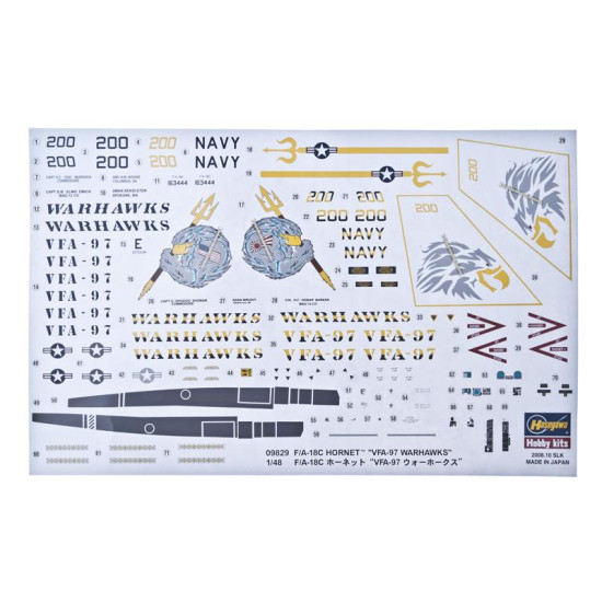 F/A-18C VFA-97 WARHAWKS 1/48 Hasegawa 09829