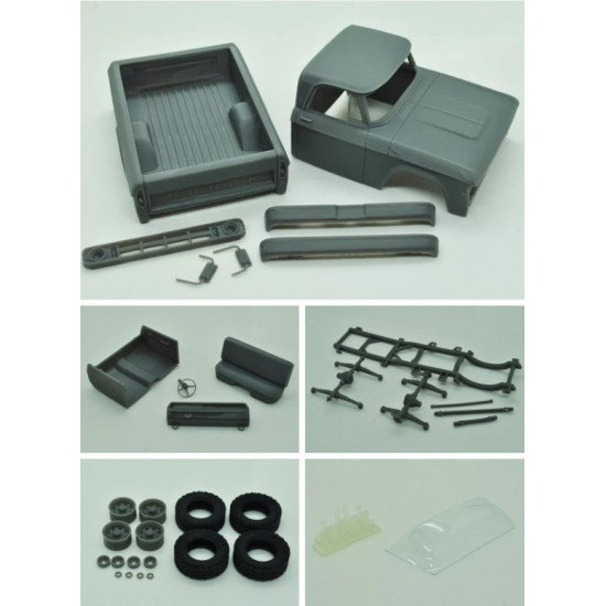 Diolex Dp24081 1/25 3d Print Resin Not Cast Kit Dodge Power Wagon W100 1969