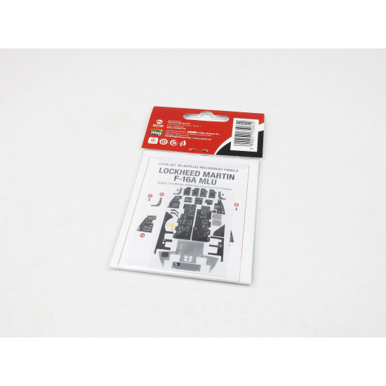 Red Fox Qs-32062 1/32 3d Decal For F-16a Mlu 3d Colored Resin Ip For Tamiya