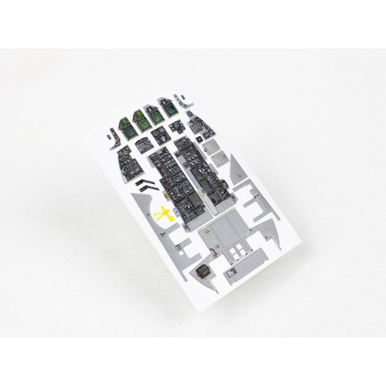 Red Fox Qs-32063 1/32 3d Decal For F-16c Block 30/32 Instrument Panel For Tamiya