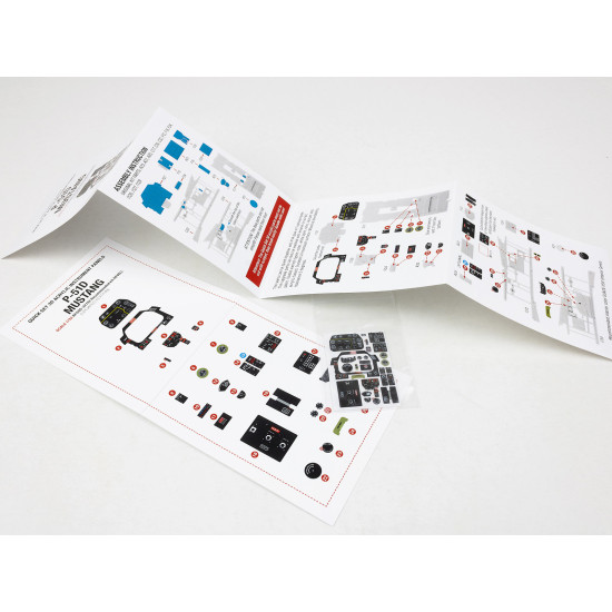 Red Fox Qs-32152 1/32 3d Decal P-51d Mustang Updated Instrument Panel For Revell