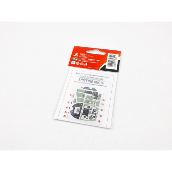 Red Fox Qs-32153 1/32 3d Instrument Panel Supermarine Spitfire Mk.ia For Hobby 2000